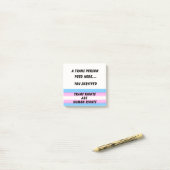 POST-IT® DROITS TRANS (Sur un bureau)
