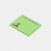 Post-it® Drôle bulldozer de conduite de taureaux (Incliné)