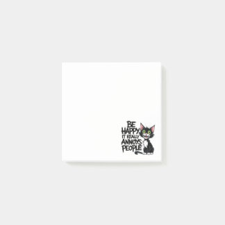Post-it® Drôle cadeau Amoureux des chats Black Kitty Humour