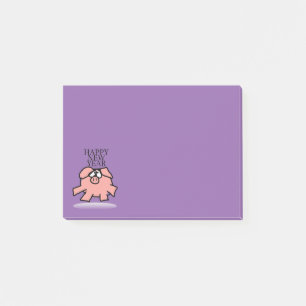 Post-it® Drôle Cartoon Cochon Nouvel An Choisir Couleur Pos