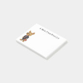 Post-it® Drôle chien en costume d'entreprise dessin animé (Incliné)