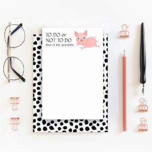 Post-it® Drôle Cochon à faire ou à ne pas faire Liste