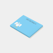 Post-it® Drôle curieuse dessin animé d'oie domestique (Incliné)