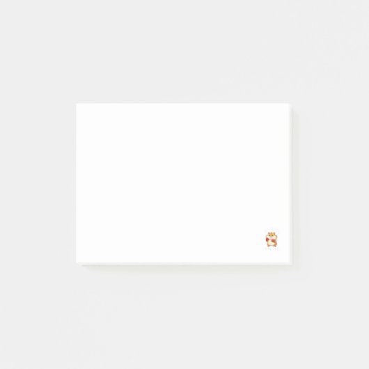 Post-it® Drôle de hamster de boxe assez grand pour vos tibi (Devant)