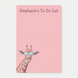 Post-it® Drôle de la Girafe personnalisée à faire Liste 