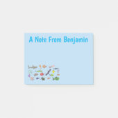 Post-it® Drôle des créatures marines dessin motif (Devant)