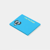 Post-it® Drôle dessin animé de Magpie australienne (Incliné)