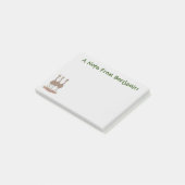 Post-it® Drôle dessin animé du trio australien emu (Incliné)