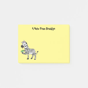 Post-it® Drôle dessin animé zèbre