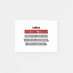 Post-it® Drôle détective .. Très improbable