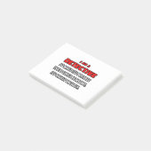 Post-it® Drôle détective .. Très improbable (Incliné)