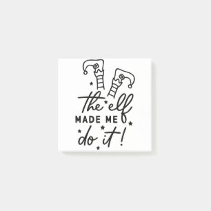 Post-it® Drôle Elf de Noël m'a fait faire ça Drôle Cool rét