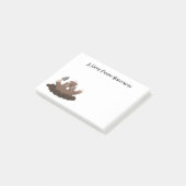 Post-it® Drôle gopher de poche creusant dessin dessin de de (Incliné)