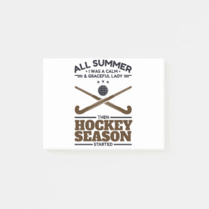 Post-it® Drôle Hockey de terrain calme dame jusqu'à la sais