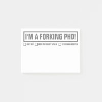 Drôle "I'm A Forking PhD" 4"x3"