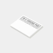 Post-it® Drôle "I'm A Forking PhD" 4"x3" (Incliné)