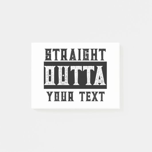 Post-it® Drôle 'Juste En Dehors De Votre Texte' (Devant)