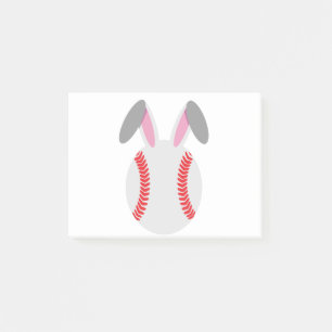 Post-it® Drôle mignon de baseball lapin cadeau de Pâques