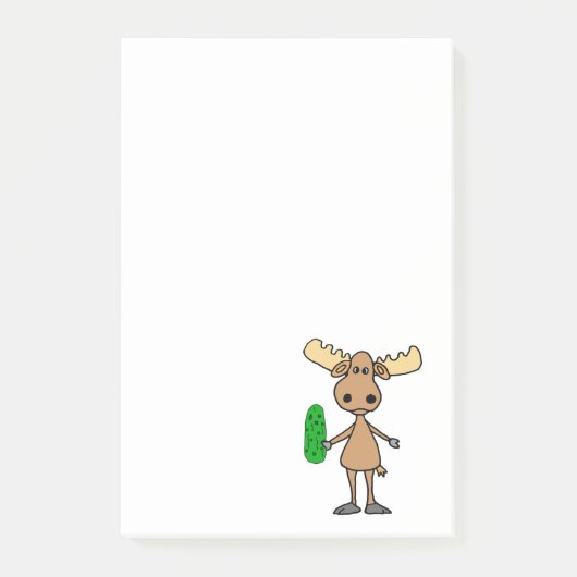 Post-it® Drôle Moose mangeant Picket Cartoon (Devant)