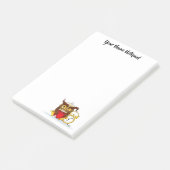 Post-it® Drôle Morning Cranky Owl (Incliné)