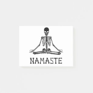 Post-it® Drôle Namaste Skeleton Yoga Skull Halloween Tee