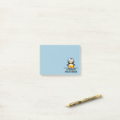 Post-it® Drôle Penguin Ate Mon Cerveau Graphique (Sur un bureau)
