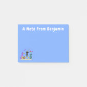 Post-it® Drôle plongeur et poisson mer créatures dessin ani (Devant)