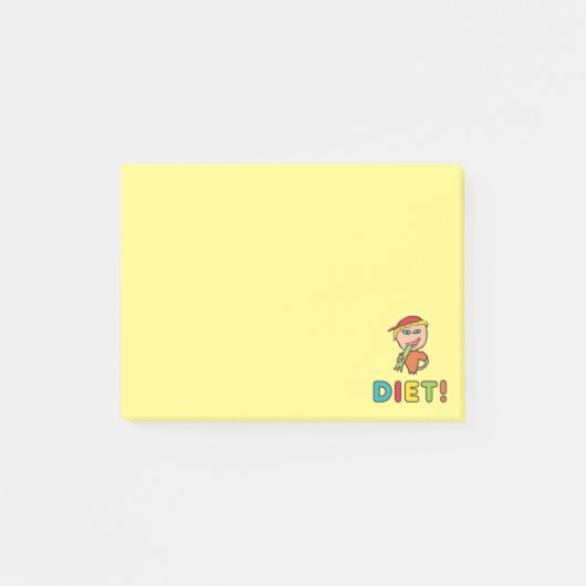Post-it® Drôle régime de régime alimentaire! (Devant)