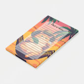 Post-it® Drôle Rétro Vacances de chats d'été (Incliné)