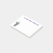 Post-it® Drôle rhinocéros mignon jonglant sur monocycle (Incliné)