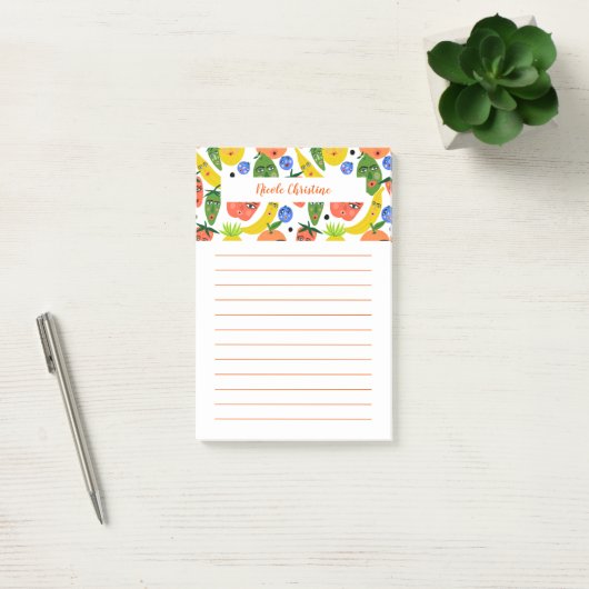 Post-it® Drôle Salade de fruits PERSONNALISER Bloc-notes IT (Bureau)