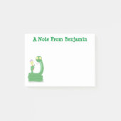 Post-it® Drôle serpent vert avec caricature maraca (Devant)