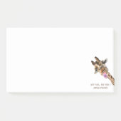 Post-it® Drôle Sticky Notes Jouer Giraffe - Texte Personnal (Devant)