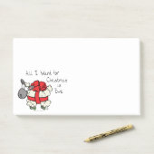 Post-it® Drôle Vacances Mignonne Mouton de Noël Carton (Sur un bureau)