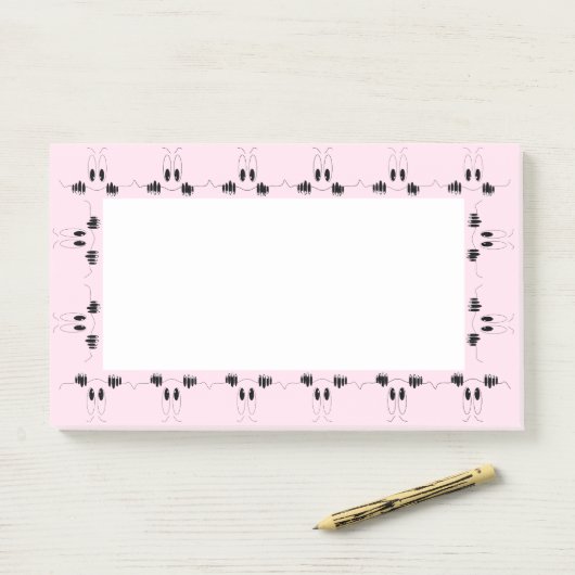 Post-it® Drôle Yeux Curiosity (Sur un bureau)