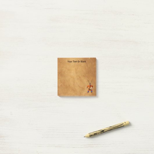 Post-it® Drumming Shaman (Sur un bureau)