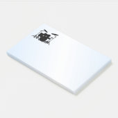 Post-it® Drums Musique Design bleu (Incliné)