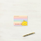 Post-it® Du bureau de Cute Little Rainbow Sunshine (Sur un bureau)