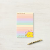 Post-it® Du bureau de Cute Little Rainbow Sunshine (Sur un bureau)