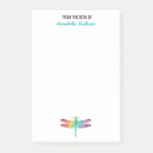 Post-it® Du bureau de la libellule d'aquarelle (Devant)