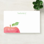 Post-it® Du bureau de l'aquarelle rouge Customized Apple (Bureau)