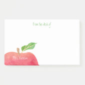 Post-it® Du bureau de l'aquarelle rouge Customized Apple (Devant)