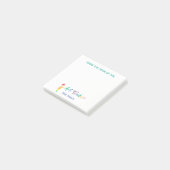 Post-it® Du bureau de l'arc-en-ciel personnalisé de (Incliné)