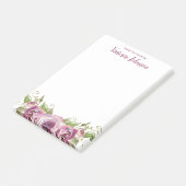 Post-it® Du bureau de Lavender Roses 4 x 6 (Incliné)