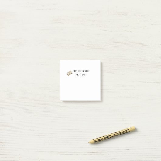 Post-it® du bureau de l'enseignant (Sur un bureau)