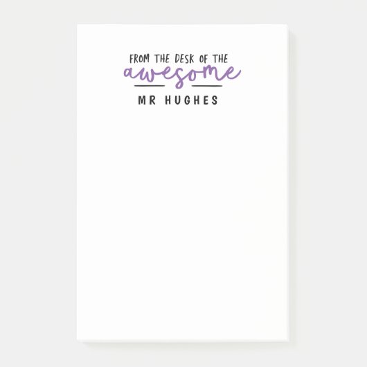 Post-it® Du bureau de l'enseignant brillant amusant cadeau  (Devant)