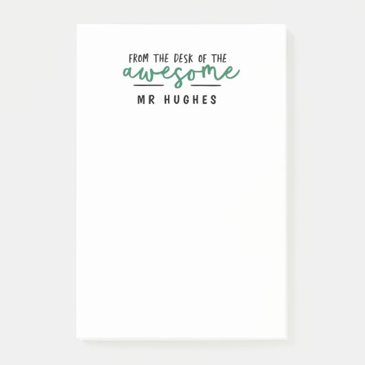 Post-it® Du bureau de l'enseignant ludique et lumineux cade (Devant)