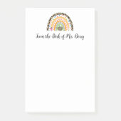 Post-it® Du bureau de l'enseignant Rainbow moderne (Devant)