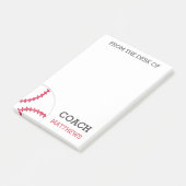 Post-it® Du bureau de l'entraîneur de base-ball (Incliné)