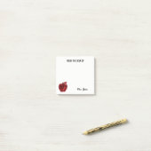 Post-it® Du bureau de l'étincelle rouge d'Apple de (Sur un bureau)